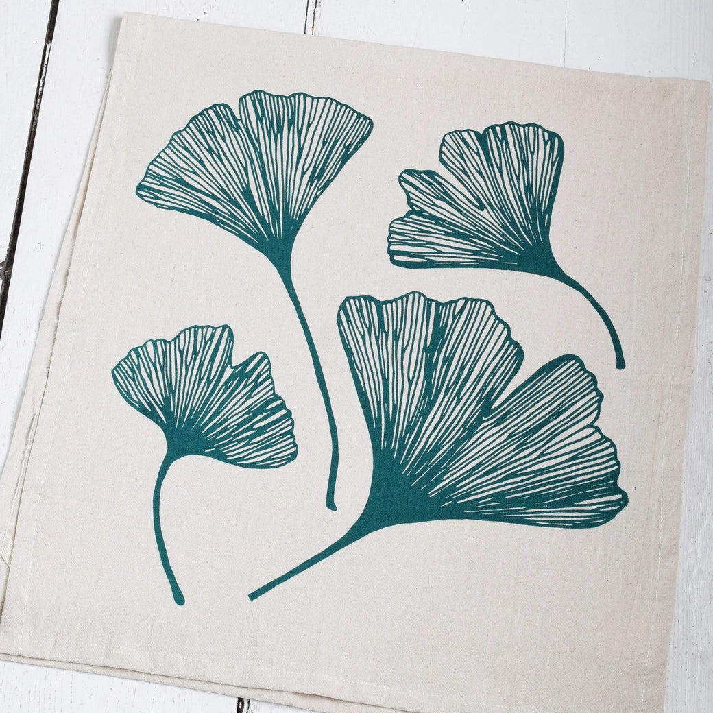 Ginkgo Leaf Tea Towel