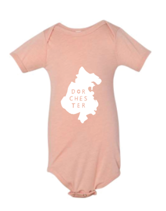 Dorchester Baby Bodysuit - Peach