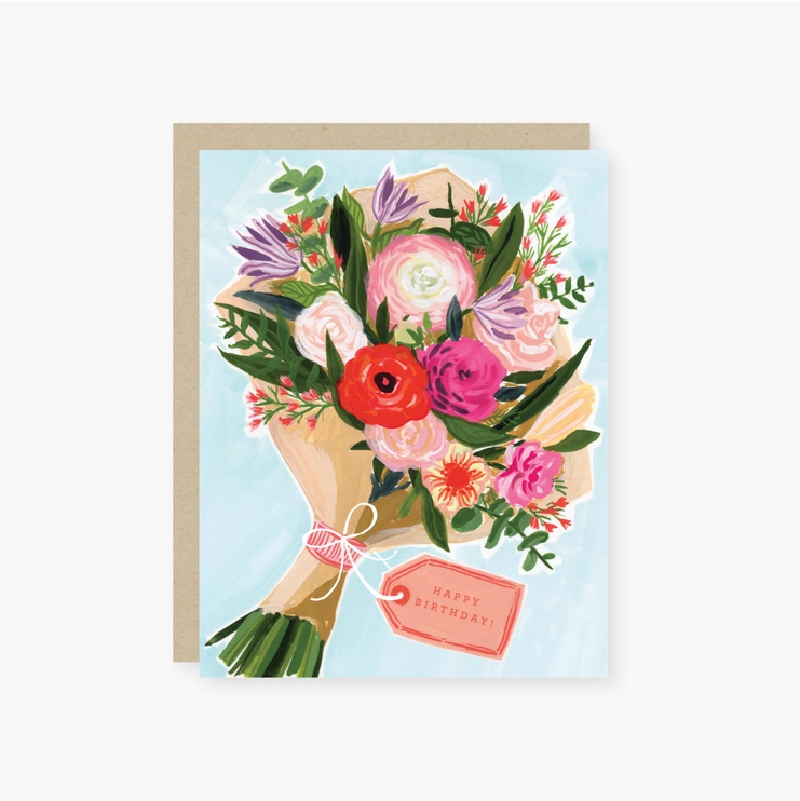 Birthday Card - Flower Bouquet