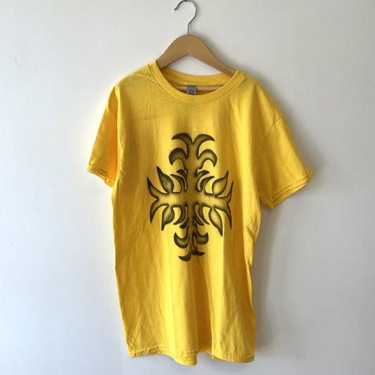 David House T-Shirt - Black on Yellow
