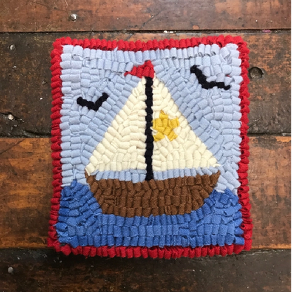 Rug Hooking Kit - Sailboat