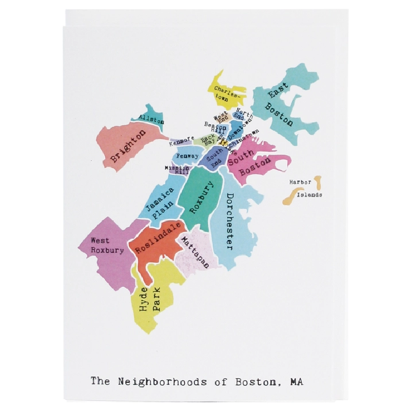 Art Print - Neighborhoods of Boston
