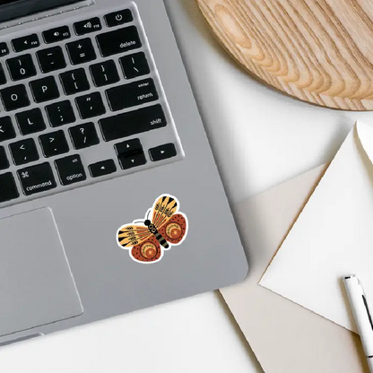 Orange Butterfly Sticker