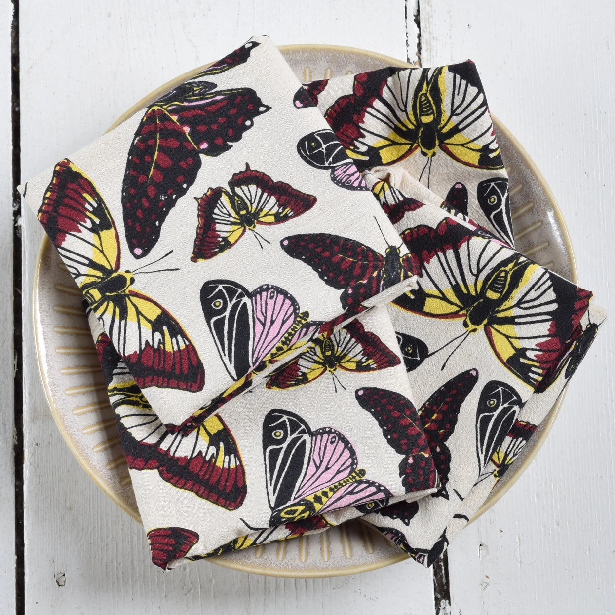 Butterfly Cotton Napkins (Set of 4)