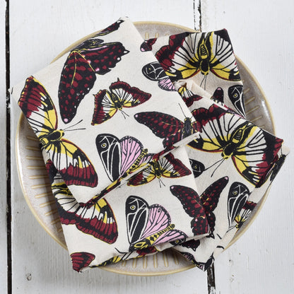 Butterfly Cotton Napkins (Set of 4)