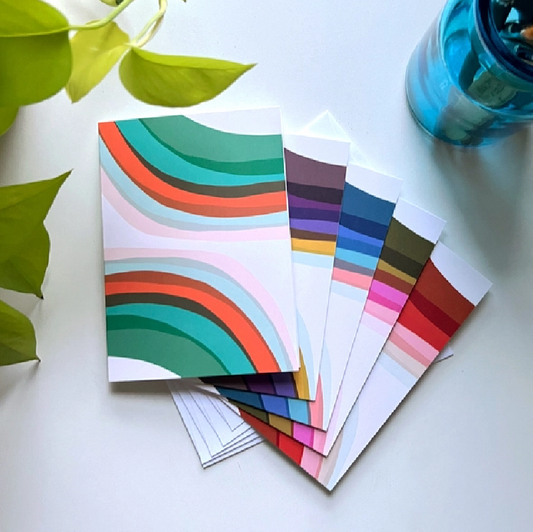 Rainbow Cards - Set of 5