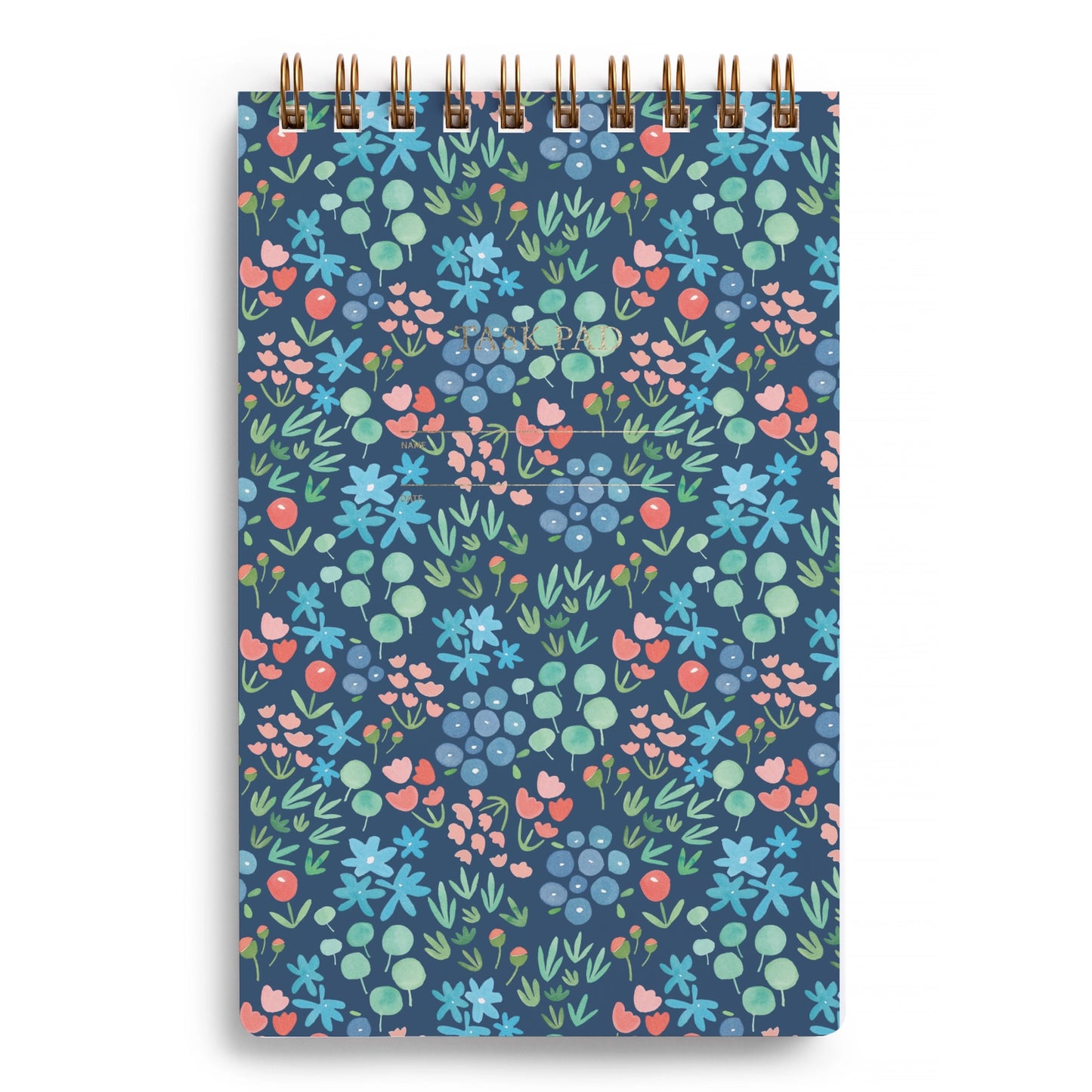 Navy Floral Notepad