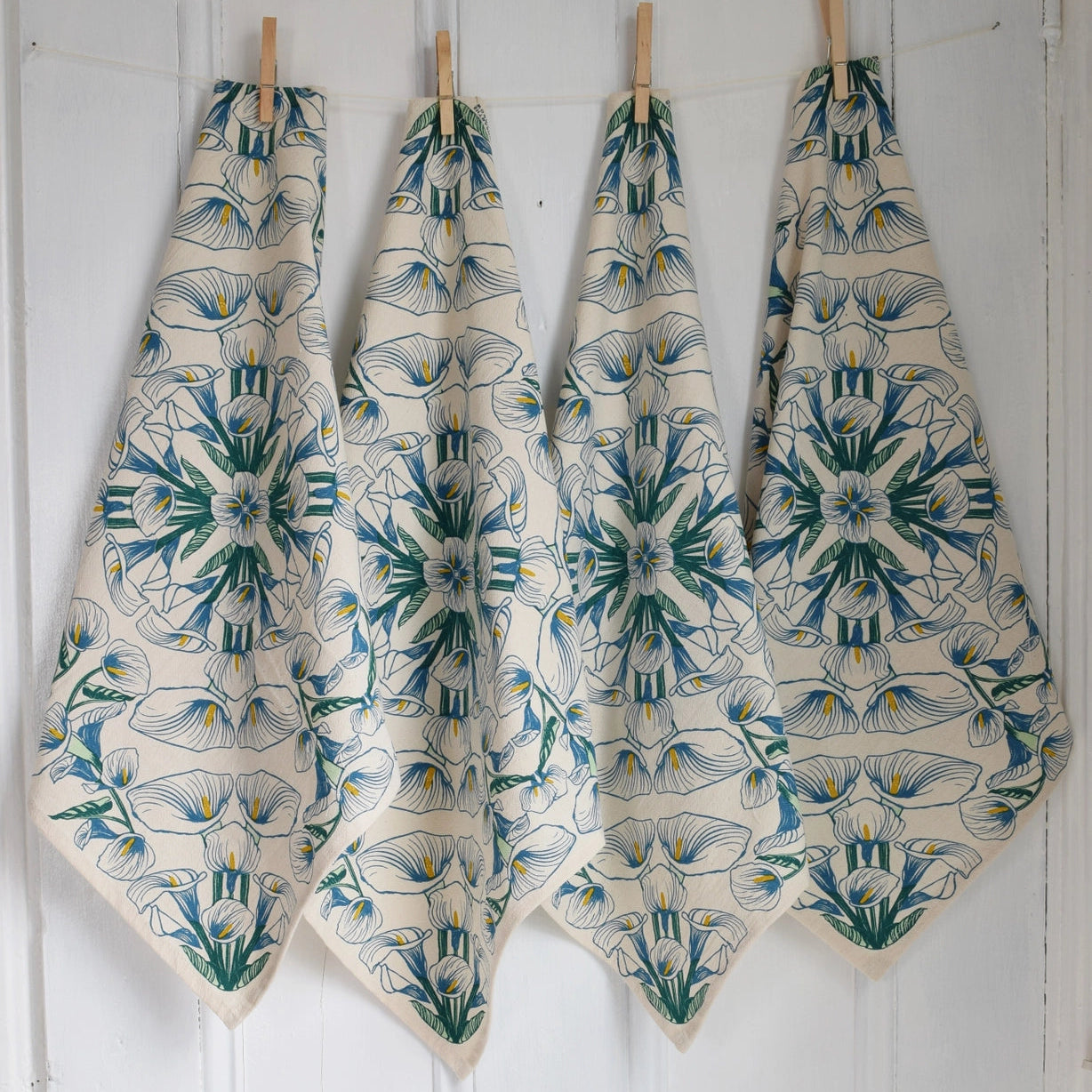 Calla Lily Cotton Napkins (Set of 4)