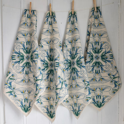 Calla Lily Cotton Napkins (Set of 4)