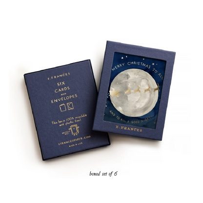 Santa Moon cards (box of 6)