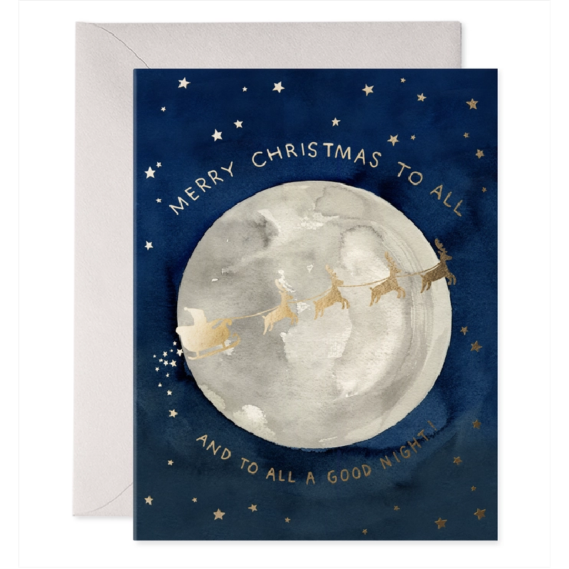 Santa Moon cards (box of 6)