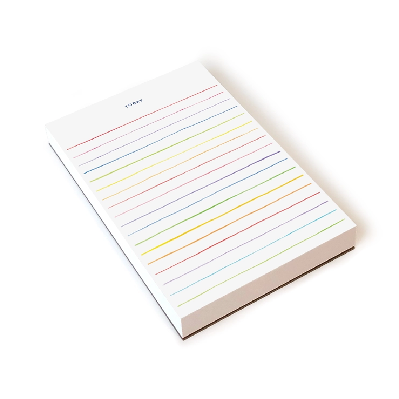 Rainbow Striped "Today" Notepad