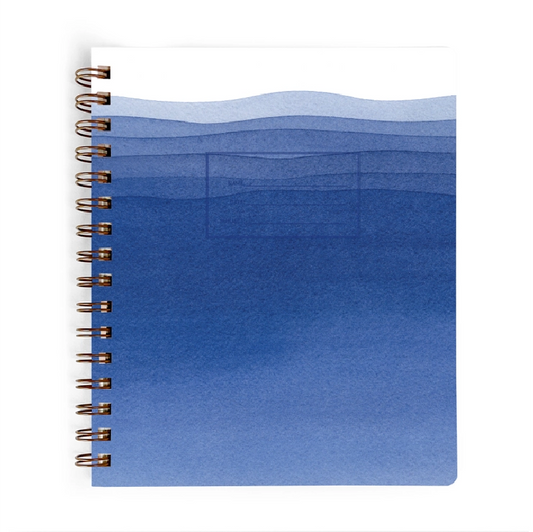 Blue Waves Notebook