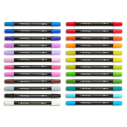 Twin-Tip Acrylic Paint Pens (Set of 24 Colors)