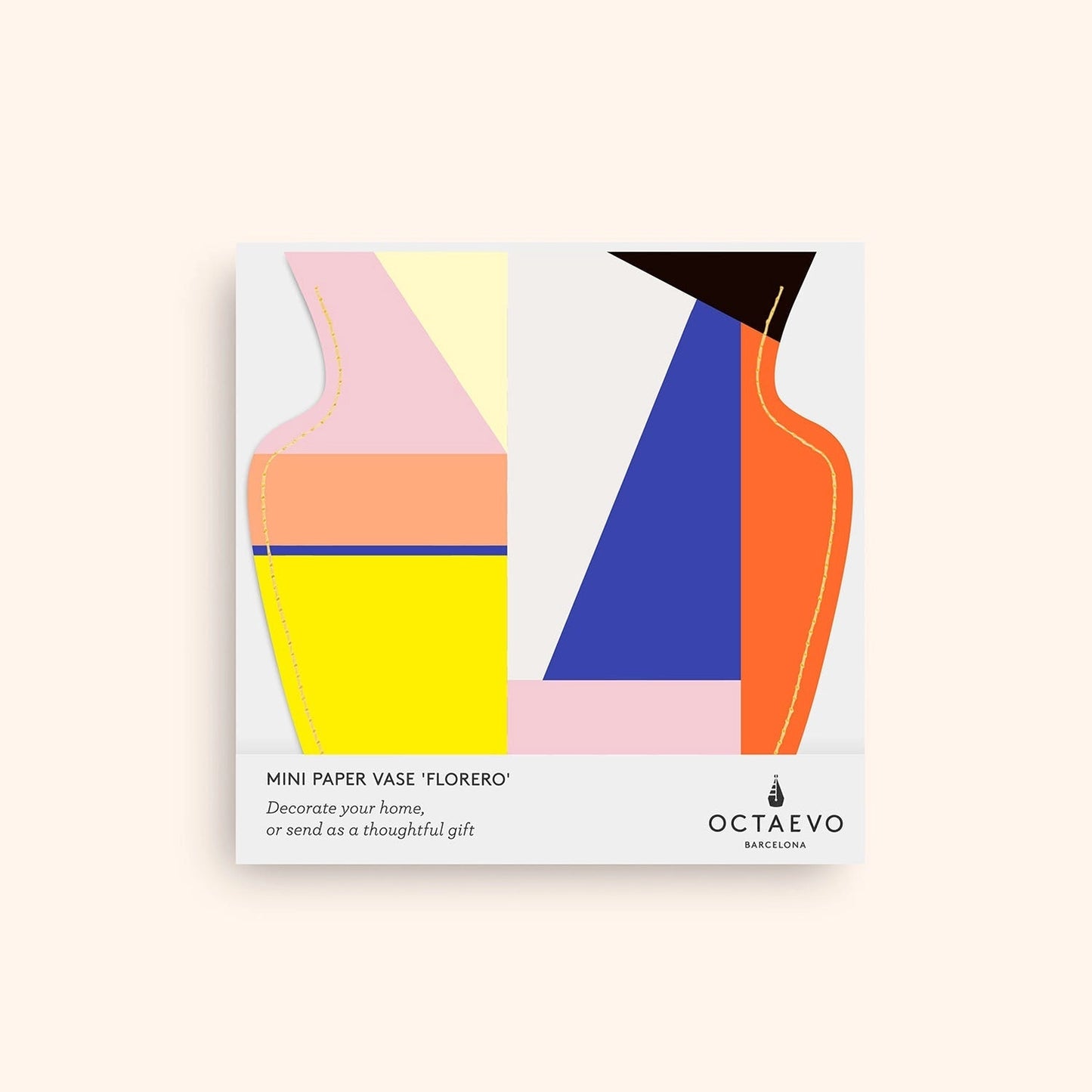 Geometric Mini Paper Vase