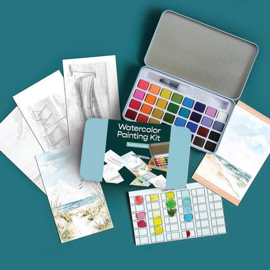 Seaside Watercolor Painting Kit