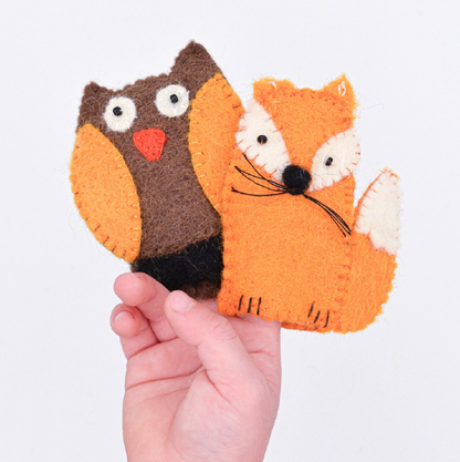 Owl and Fox Finger Puppets