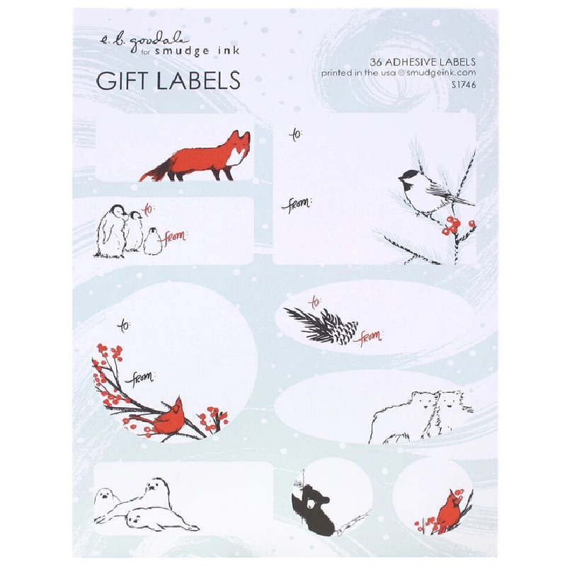 Holiday Gift Labels - Winter Animals