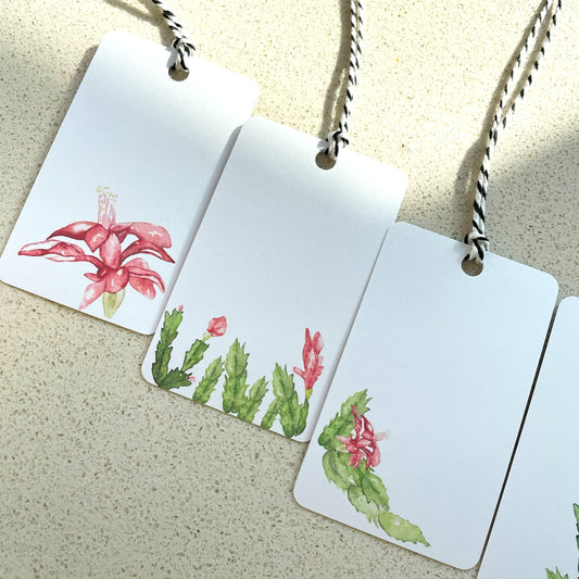 Gift Tags - Christmas Cactus (Set of 6)