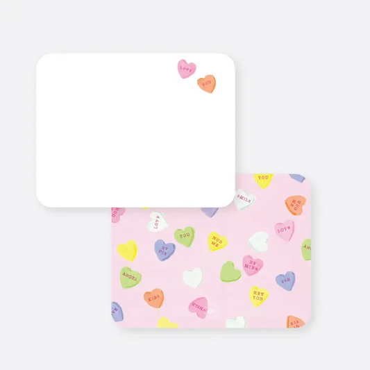 Notecards - Conversation Hearts (Set of 8)