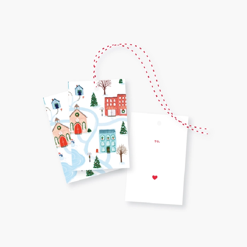 Gift Tags - Winter Town (Set of 8)