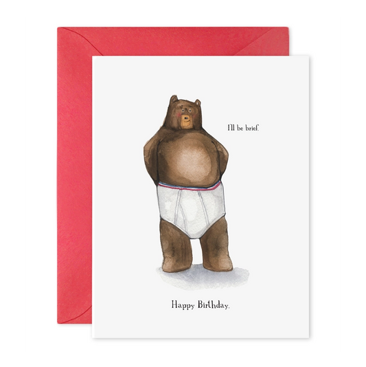 Bear Card - I'll Be Brief