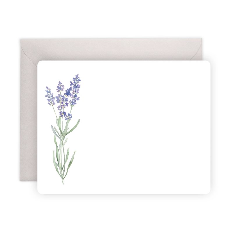 Lavender Flat Notecards (Set of 8)