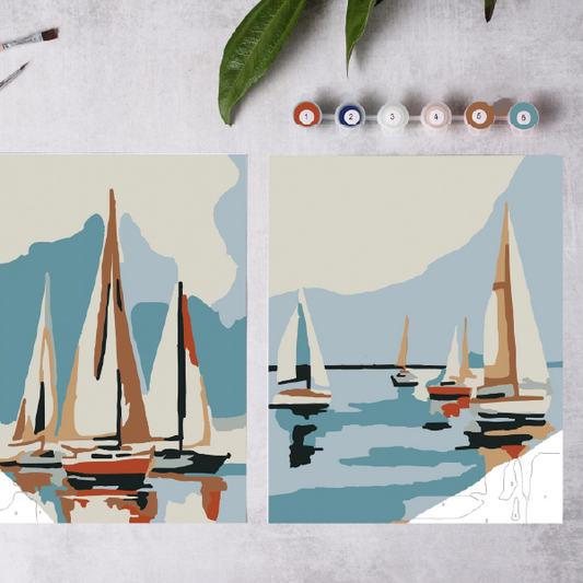 Paint by Number: Sailboats