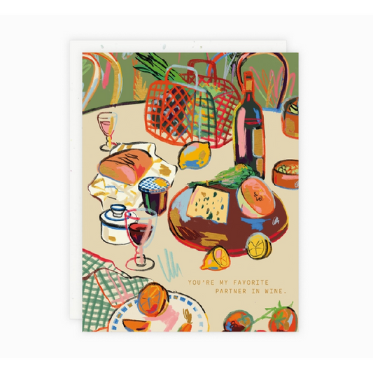 Greeting Card - Partner in Wine