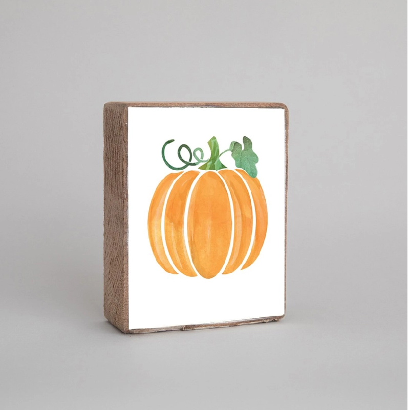 Pumpkin Wooden Block