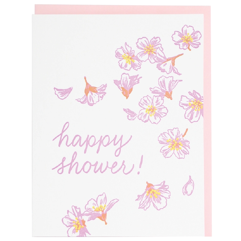 Card - Happy Shower - Flower Blossoms