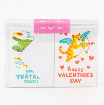 Animals Valentine Card Set (Box of 16)