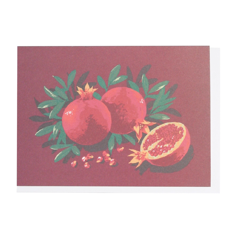 Red Pomegranates Notecards (Box of 10)