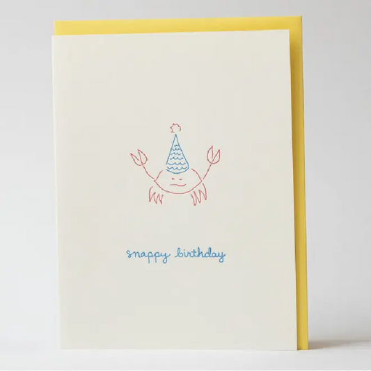 Card - Snappy Birthday Crab