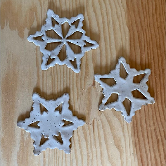 Ceramic Snowflake Ornament