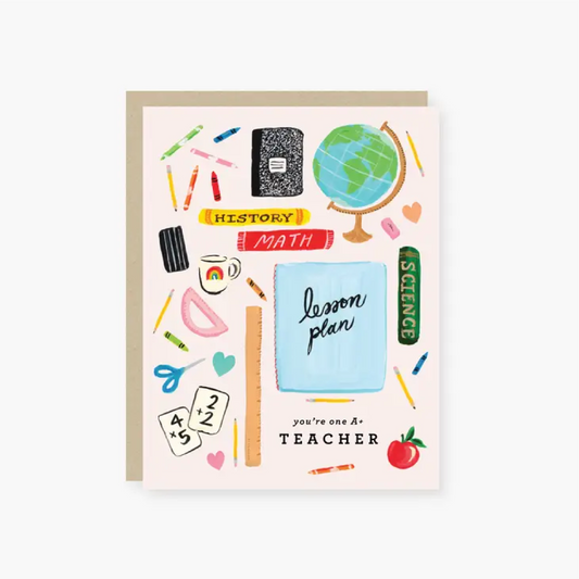 Card for Teacher - You're One A+ Teacher