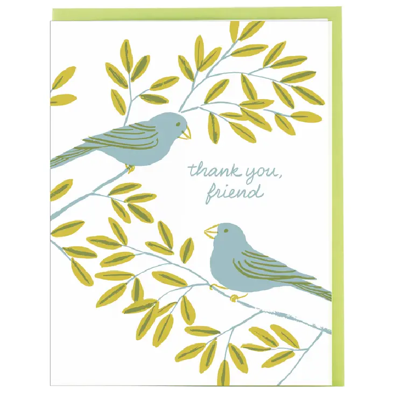 Thank You Card - Bird Friends