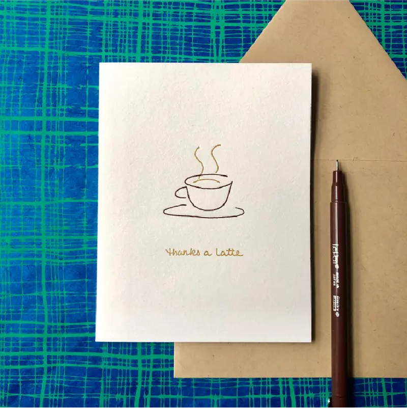 Notecards - Thanks a Latte (Set of 6)